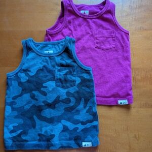 GAP Kids Tank Tops - Pink and Blue Camo